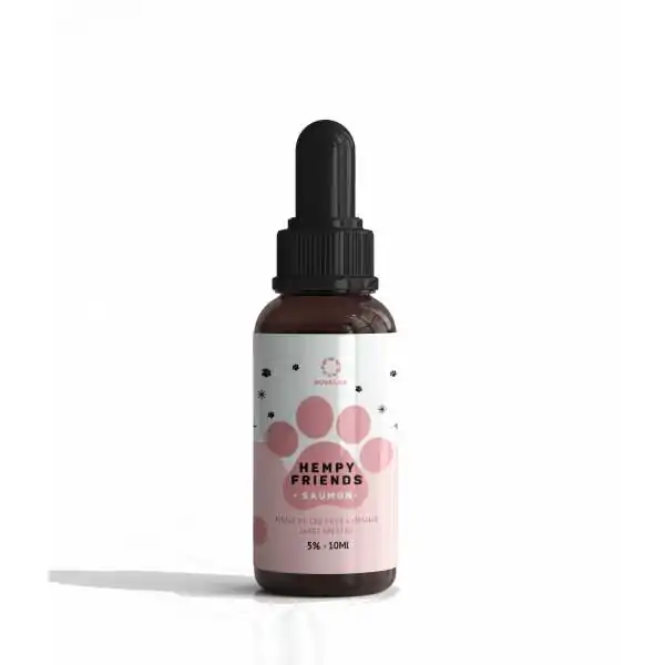 Huile CBD animaux 5% saumon...
