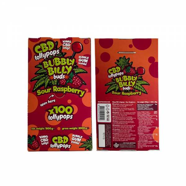Sucette CBD framboise - 100...