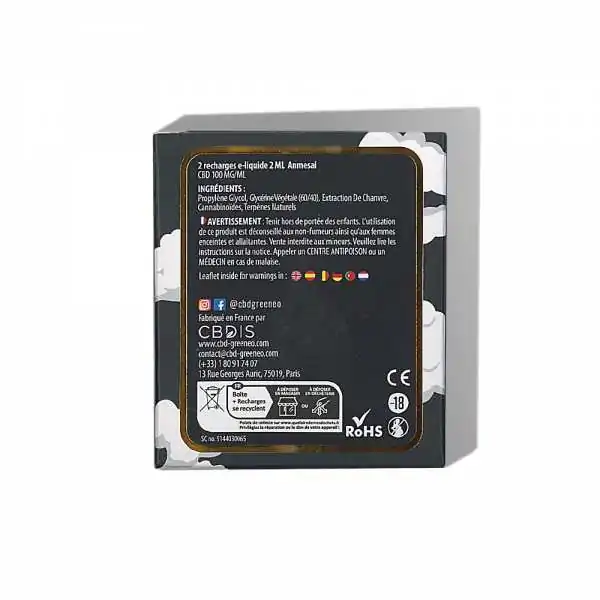 Cartouche e-liquide CBD 10%...